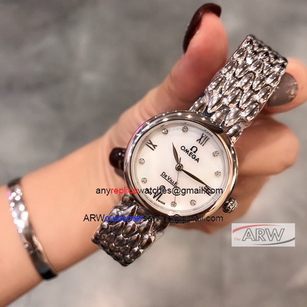 Omega Devile Dewd rop Wrist Copy Watch For Lady
